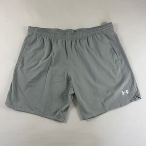 NWT Under Armour Mens 3XL Loose Training Shorts Gray Polyester Athletic Gym‎
